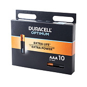  Батарейка AAА LR03 (10шт) /Duracell Optimum 