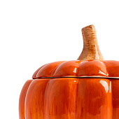  Кружка Bright pumpkin 450 мл, с крышкой, оранжево-зеленая, Тыква ANLAF-FDWS-031224-5 