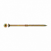  Саморез конструкционный потай Torx 8,0х160, желтый цинк, 2шт 