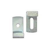 Крепление для зеркала (набор) белый цинк 1 шт Крепление для зеркала (набор) белый цинк 1 шт