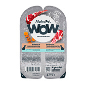 Влажный корм AlphaPet WOW Superpremium для собак с чувствительным пищеварением 85г ягненок/морковь 215009