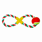  Игрушка для собак Грейфер восьмерка с мячом, 43 см, R32006 