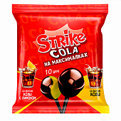 Карамель на палочке Strike, Cola на максималках, 113 г Карамель на палочке Strike, Cola на максималках, 113 г