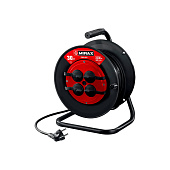 Удлинитель силовой на катушке ПВС 3х2.5мм, 30м, 3500 Вт, IP44, MIRAX Удлинитель силовой на катушке ПВС 3х2.5мм, 30м, 3500 Вт, IP44, MIRAX