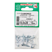 Саморезы пкр.универсальные оцинк. 5,0х 20 (12 шт)