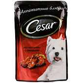 Влажный корм Cesar говядина с овощами 85г
