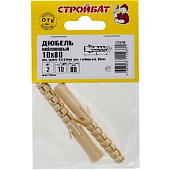 Дюбель нейлоновый 10х80 мм (2 шт) Стройбат Дюбель нейлоновый 10х80 мм (2 шт) Стройбат