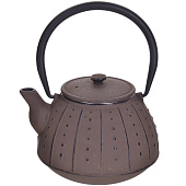  Чайник заварочный,чугунный, 0,8 л ,коричневый (Арт. YM386) 