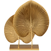  Сувенир металл "Крупные листья" синий 7,5х26х27,3 см   10707392 