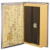  Сейф-книга Старинный глобус, 21х13х5 см, дерево кожзам, 4070218 