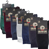  Мужские носки Grand Line, М-152, точки, бордовый, р. 29 