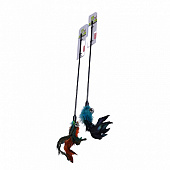 Игрушка NUNBELL д/кошек Перья на палке с колокольчиком l=63.5см микс арт.30919-0116 Код262165