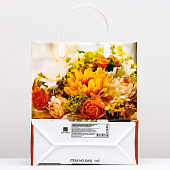 Пакет, «Цветы», мягкий пластик, 26?23 см, 110 мкм Пакет, «Цветы», мягкий пластик, 26?23 см, 110 мкм