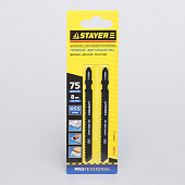 Полотна STAYER, T127D, по мягкому металлу (2-15мм), T-хвост., шаг 3мм, 75мм (уп.2шт) Полотна STAYER, T127D, по мягкому металлу (2-15мм), T-хвост., шаг 3мм, 75мм (уп.2шт)