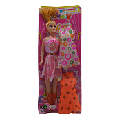  Кукла + 2 платья 32х15см / пакет 