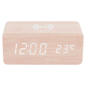 Часы электронные HOMESTAR HS-0123 с беспроводной зарядкой