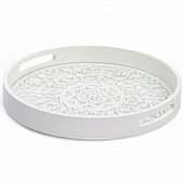 Поднос круглый WHITE LACE 30см Поднос круглый WHITE LACE 30см