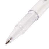  Ручка шариковая настольная Brauberg Стенд-Пен, синяя, пружинка, корпус синий, 0,5 мм, 140195 