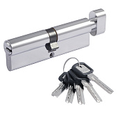 Цилиндр ключ/вертушка МЦ-ЛПУВ-100 (хром) (50-50) перф.кл. Нора-М Цилиндр ключ/вертушка МЦ-ЛПУВ-100 (хром) (50-50) перф.кл. Нора-М