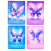 Блокнот 178х130 мм 80л Нео Бабочка, линованный внутренний блок, мягкая обложка, 80г/м2, микс, M-3176 Блокнот 178х130 мм 80л Нео Бабочка, линованный внутренний блок, мягкая обложка, 80г/м2, микс, M-3176