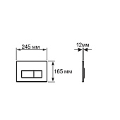  Инсталляция для подвесного унитаза 4в1 Лея-014 (инсталляция, унитаз безободковый, сиденье микролифт, кнопка хром матовый) Aquatek 