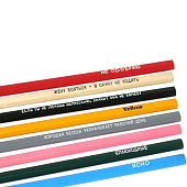  Карандаш чернографитный Сибирский кедр, микс, шестигранный, d=6,9 мм, СК555 