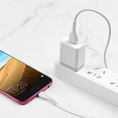 Кабель USB - microUSB 1м 2.4А HOCO X37 Белый Кабель USB - microUSB 1м 2.4А HOCO X37 Белый