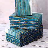  Подарочная коробка «Golden lines», 21х14х8.5 