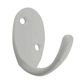 Крючок мебельный 04.21.03 "Альфа" (белый) 302055 Крючок мебельный 04.21.03 "Альфа" (белый) 302055