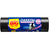 Мешки для мусора BIG City 240л 5 шт Особопрочные LD 90х130 см 30 мкм Арт.14410066 Мешки для мусора BIG City 240л 5 шт Особопрочные LD 90х130 см 30 мкм Арт.14410066