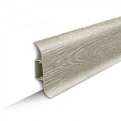 Плинтус Идеал Классик (под проводку) 55мм Дуб латте 2.2м Плинтус Идеал Классик (под проводку) 55мм Дуб латте 2.2м