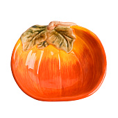 Пиала Bright pumpkin, 14х5 см, оранжево-зеленая, Тыква ANLAF-FDWS-031224-10
