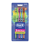  ORAL_B Зубная щетка Colors 40 средняя 4шт 