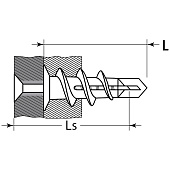 Дюбель для гипсокартона driva нейлон, 100шт, ЗУБР Дюбель для гипсокартона driva нейлон, 100шт, ЗУБР