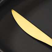  Нож столовый Magistro «Оску базис», 23 см, цвет золотой 7892819 