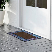 Коврик придверный MOSAIC QUADRO фиолетовый 76x45см AMM275-1