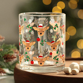 Кружка стеклянная «Милые олени», 300 мл 9657814 Кружка стеклянная «Милые олени», 300 мл 9657814