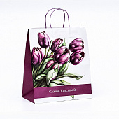 Пакет крафт Самой красивой, 32х19,5х37 см, 9924492 Пакет крафт Самой красивой, 32х19,5х37 см, 9924492