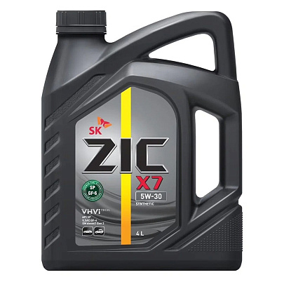  Масло моторное ZIC X7 5W30 синтетическое 4л 
