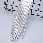 Трубочки одноразовые для напитков 25 шт. "Party go", silver (197 мм) Трубочки одноразовые для напитков 25 шт. "Party go", silver (197 мм)