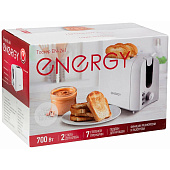 Тостер Energy EN-261 белый, красный 700Вт Тостер Energy EN-261 белый, красный 700Вт