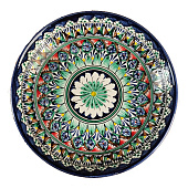 Ляган Риштанская Керамика "Узоры", 25 см, синий микс 3554802 Ляган Риштанская Керамика "Узоры", 25 см, синий микс 3554802