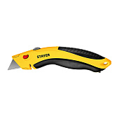  STAYER Master-A24, металлический универсальный нож с автостопом, трап. лезвия А24 