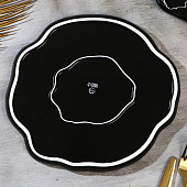 Тарелка Дорого внимание Черный мрамор 27 см 7937343 Тарелка Дорого внимание Черный мрамор 27 см 7937343