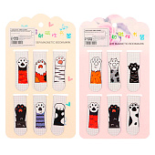 Набор закладок магнитных для книг 6 штук Лапки 60х19мм МИКС CALLIGRATA 10532456 Набор закладок магнитных для книг 6 штук Лапки 60х19мм МИКС CALLIGRATA 10532456