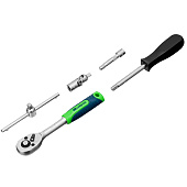  Набор инструментов 29 предметов, 1/4", пластиковый кейс,  Сибртех 