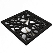 Зеркало настенное Рыбка, пластик, 34,5х34,5/38,4х38,4 см, чёрное, 6937881 Зеркало настенное Рыбка, пластик, 34,5х34,5/38,4х38,4 см, чёрное, 6937881