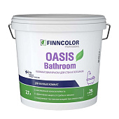 Краска для влажных помещений Finncolor OASIS BATHROOM База А 2,7л. Краска для влажных помещений Finncolor OASIS BATHROOM База А 2,7л.