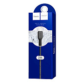  Кабель USB - Lightning 2м 2.4А HOCO X20 Черный 