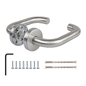 Ручка дверная INOX 201 R.DSS201-0203/19 нержавейка Ручка дверная INOX 201 R.DSS201-0203/19 нержавейка